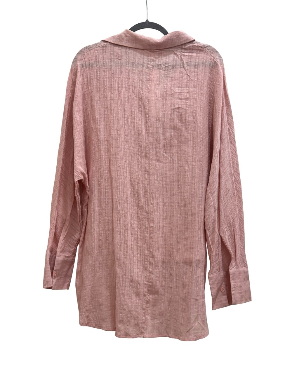 Women's Relaxed Button-Down Shirt in Dusty Pink - Picture 8 of 9